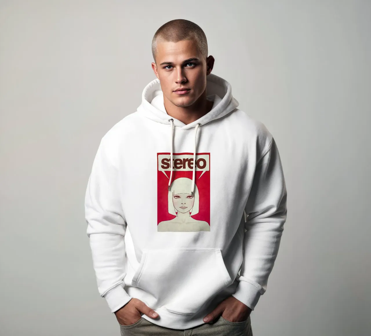 Stereo felpa con cappuccio da Kuba Gornowicz