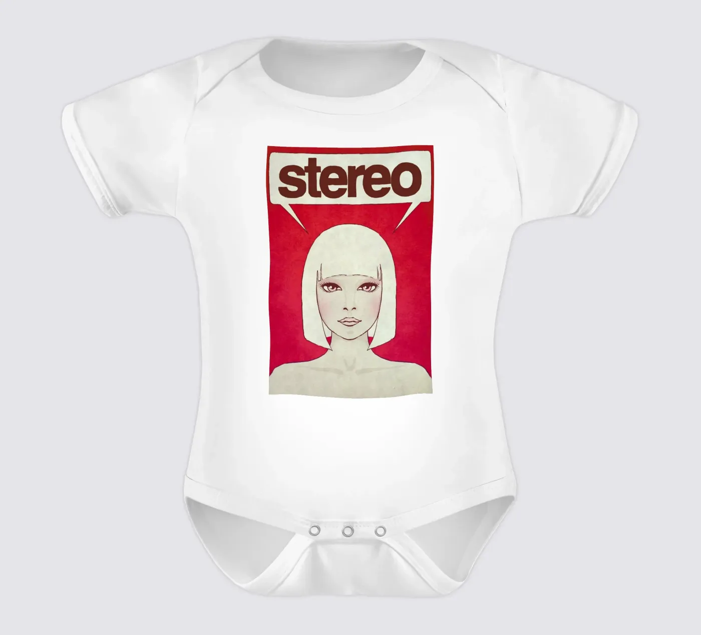 Stereo short-sleeve baby romper by Kuba Gornowicz