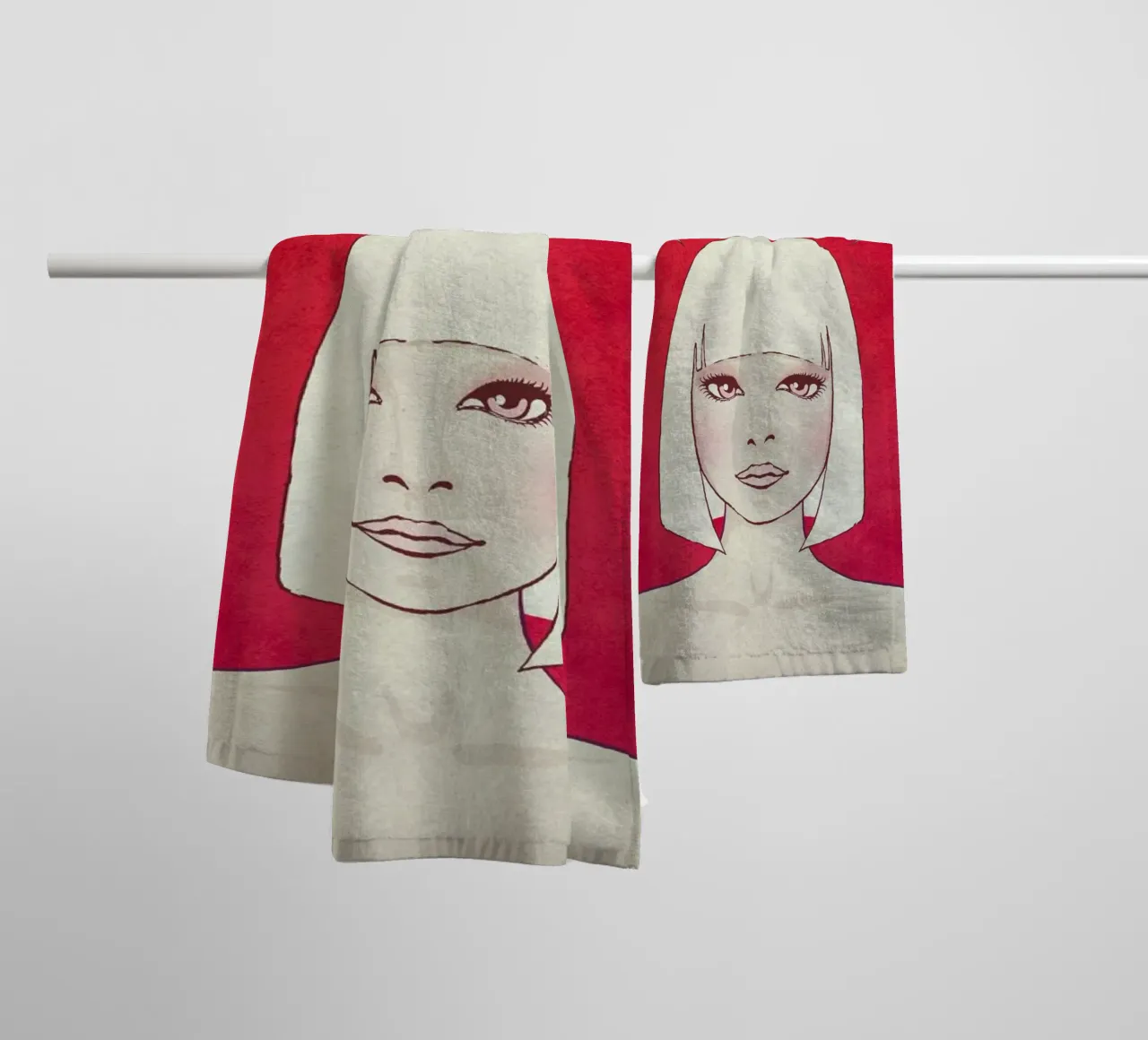 Stereo badhanddoek van Kuba Gornowicz