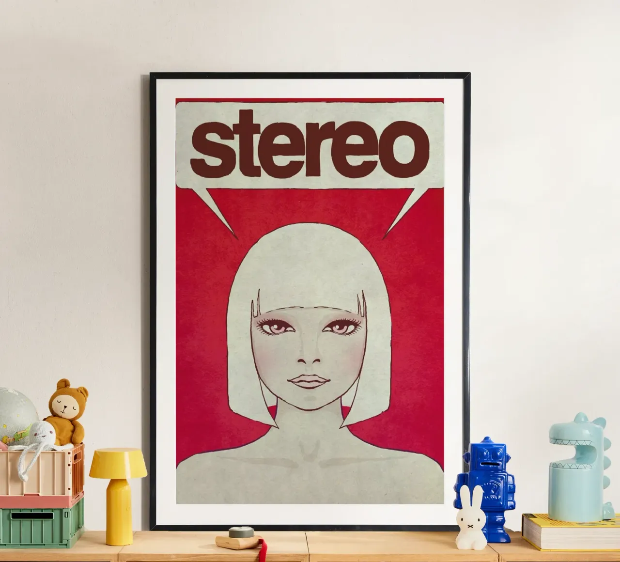 Stereo poster con telaio in plastica da Kuba Gornowicz