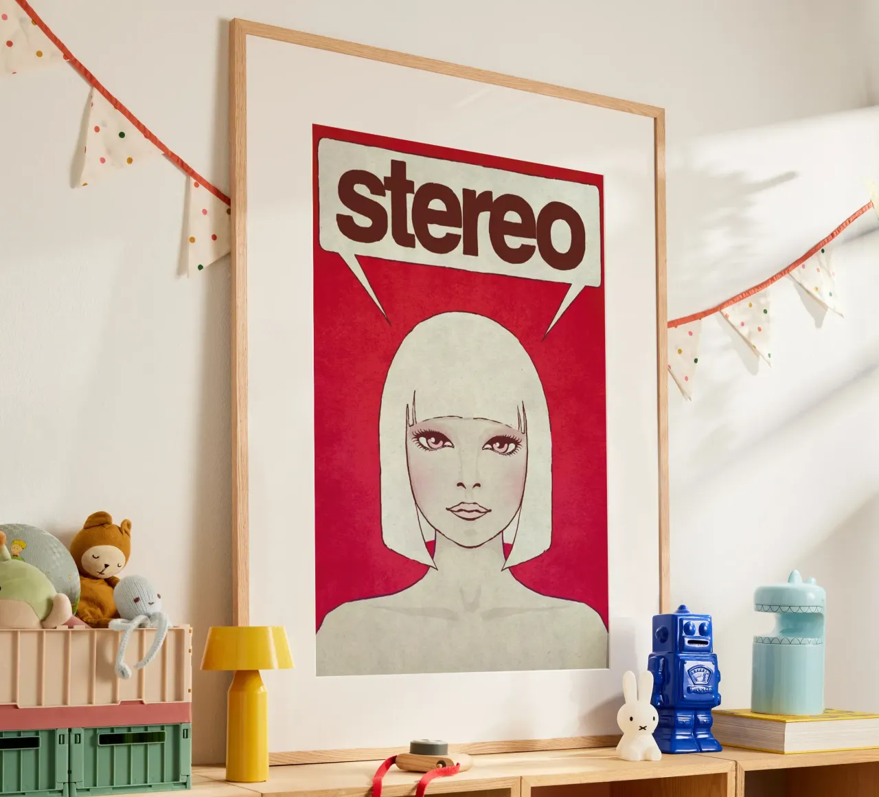 Stereo poster con telaio in plastica da Kuba Gornowicz