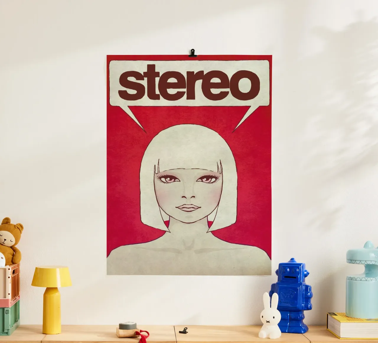 Stereo poster con telaio in plastica da Kuba Gornowicz