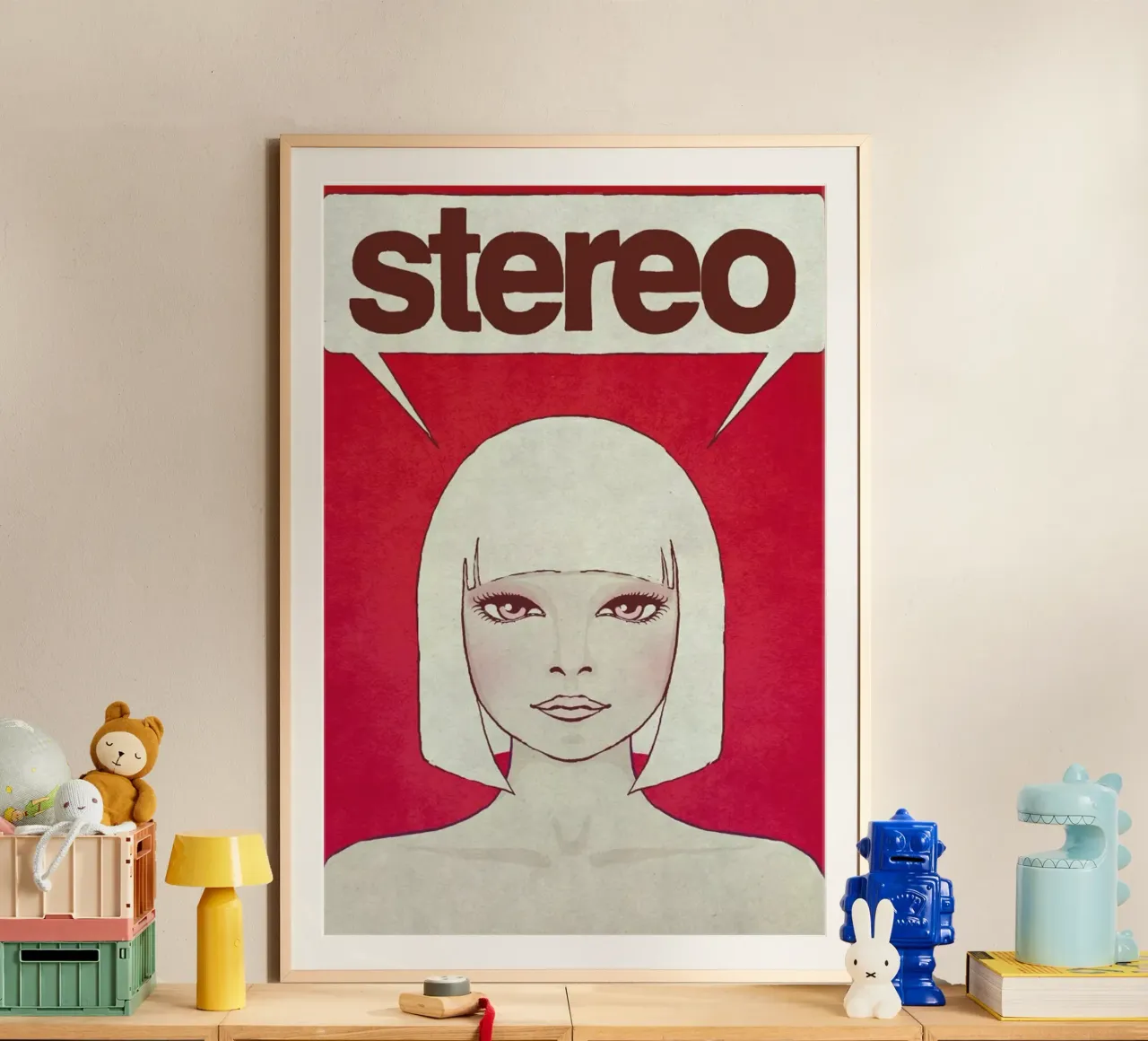 Stereo poster con telaio in plastica da Kuba Gornowicz