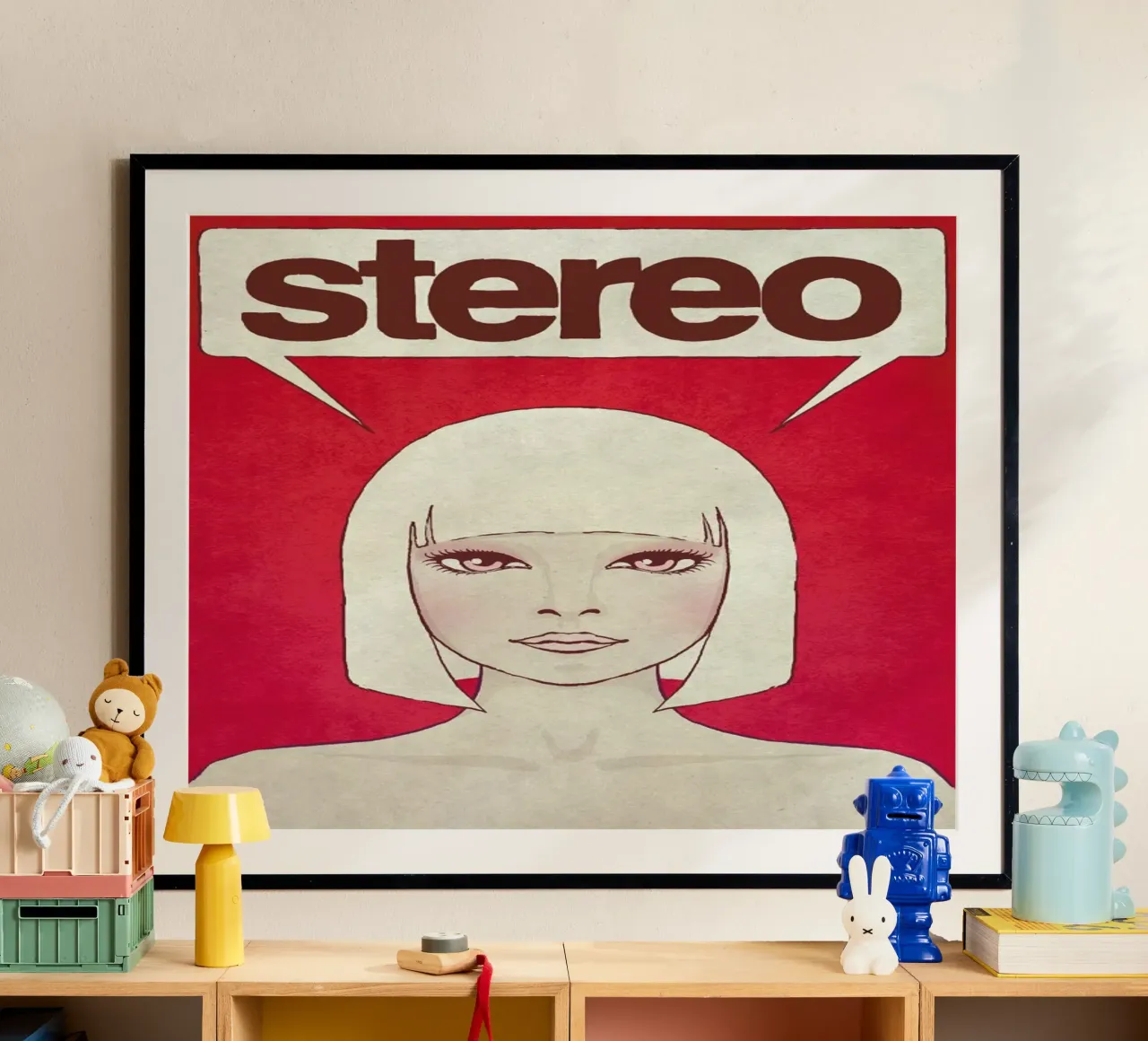 Stereo poster con telaio in plastica da Kuba Gornowicz
