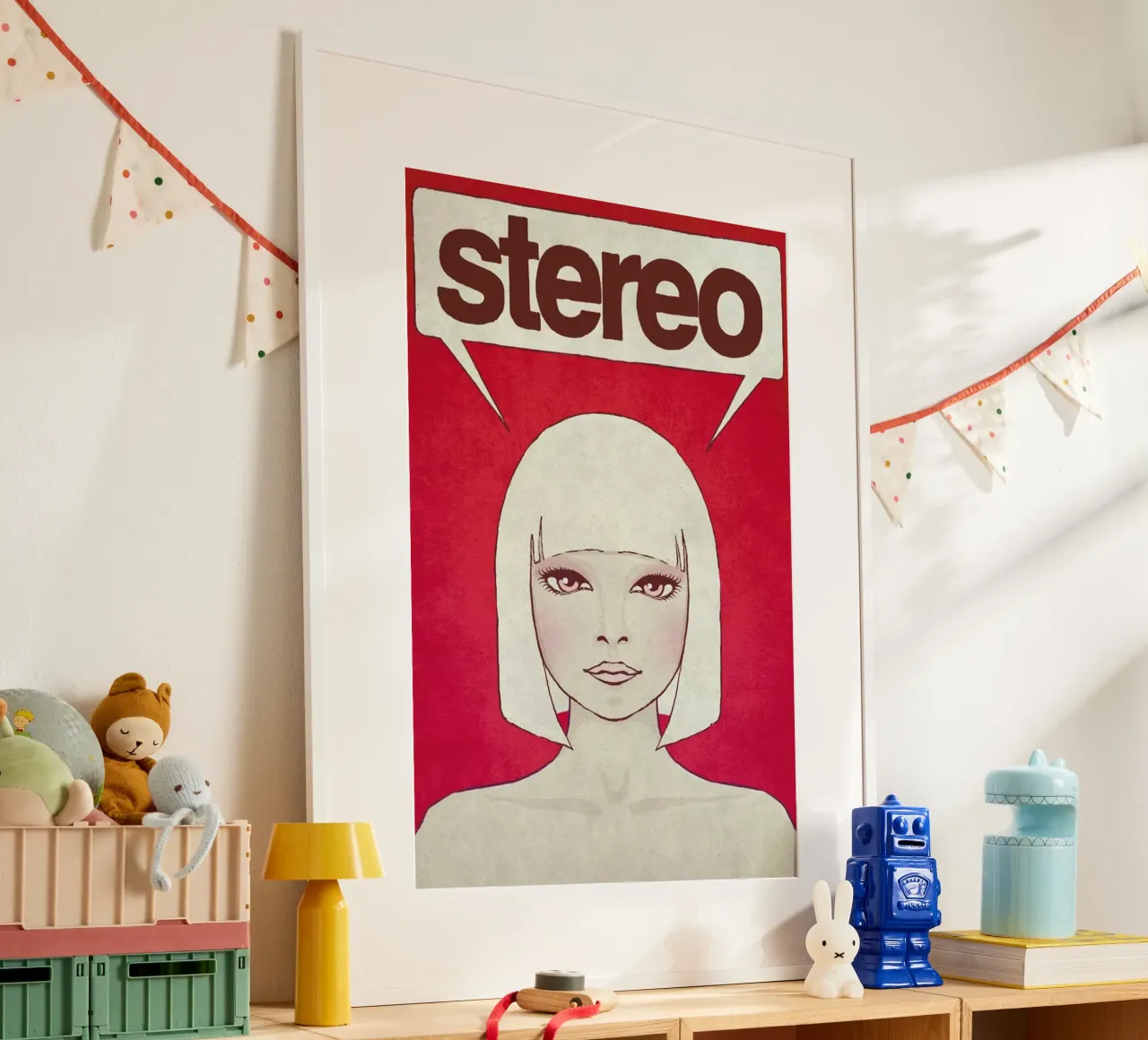 Stereo poster con telaio in plastica da Kuba Gornowicz