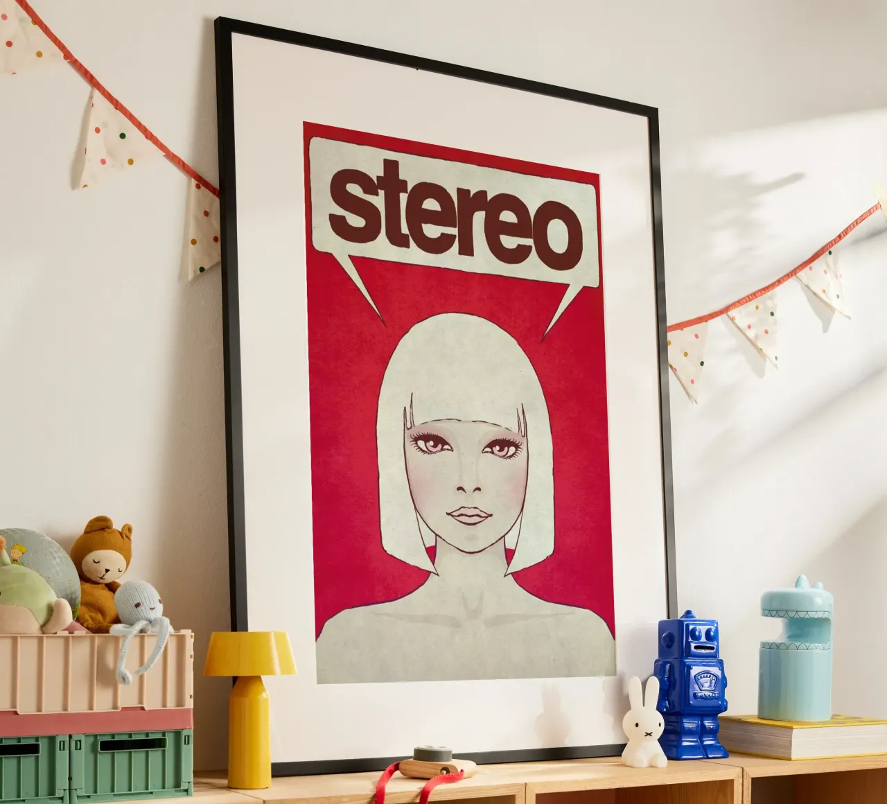 Stereo poster con telaio in plastica da Kuba Gornowicz