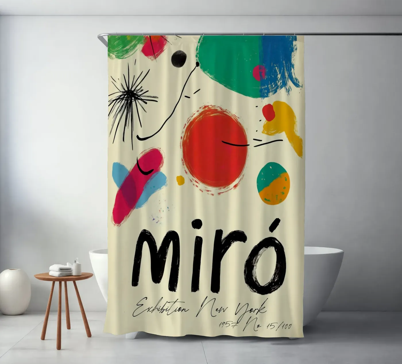 Mirò (Version No 2) Duschvorhang von treechild