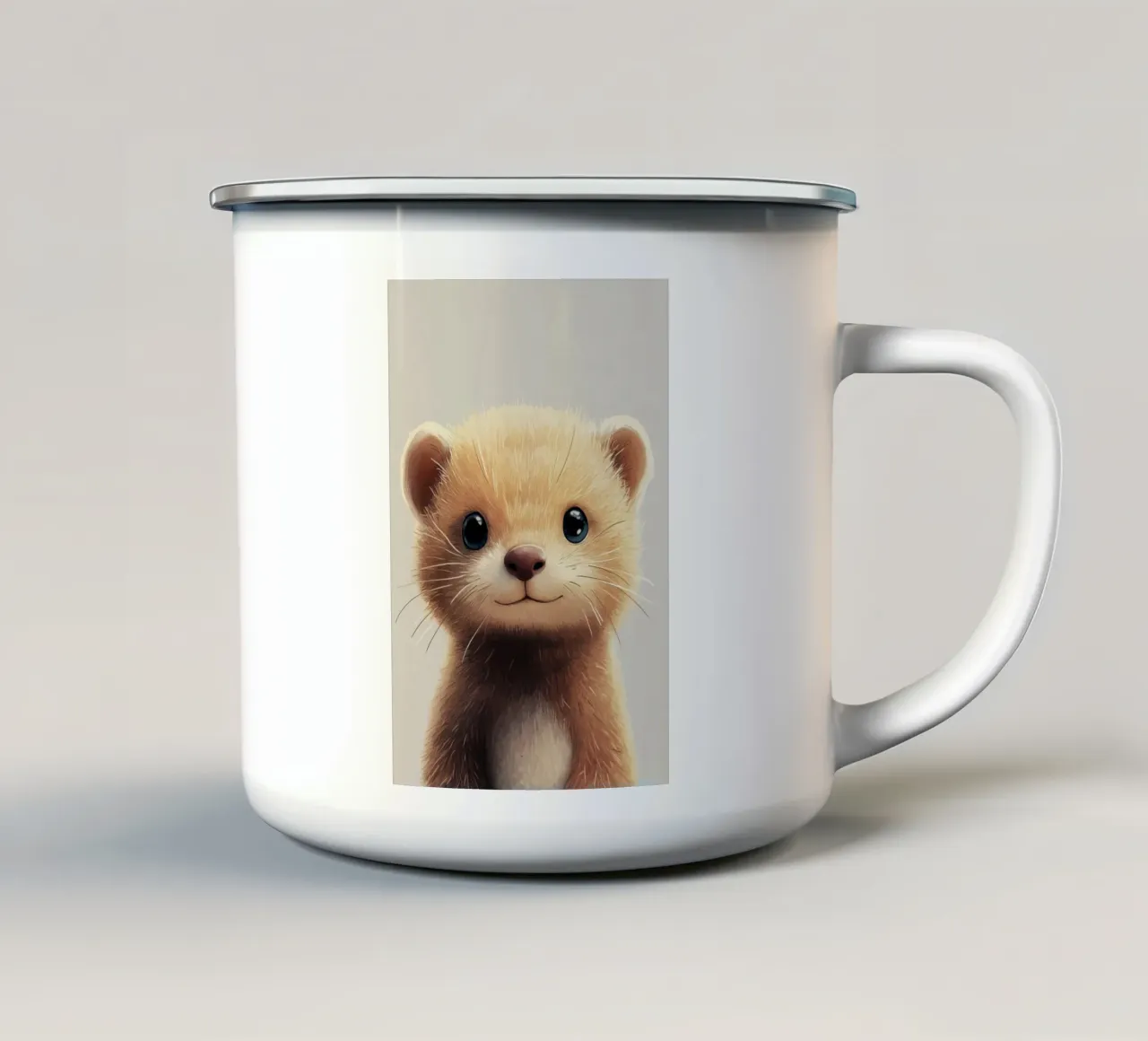 Eroe #16: Donnola tazza in smalto da farbenhelden