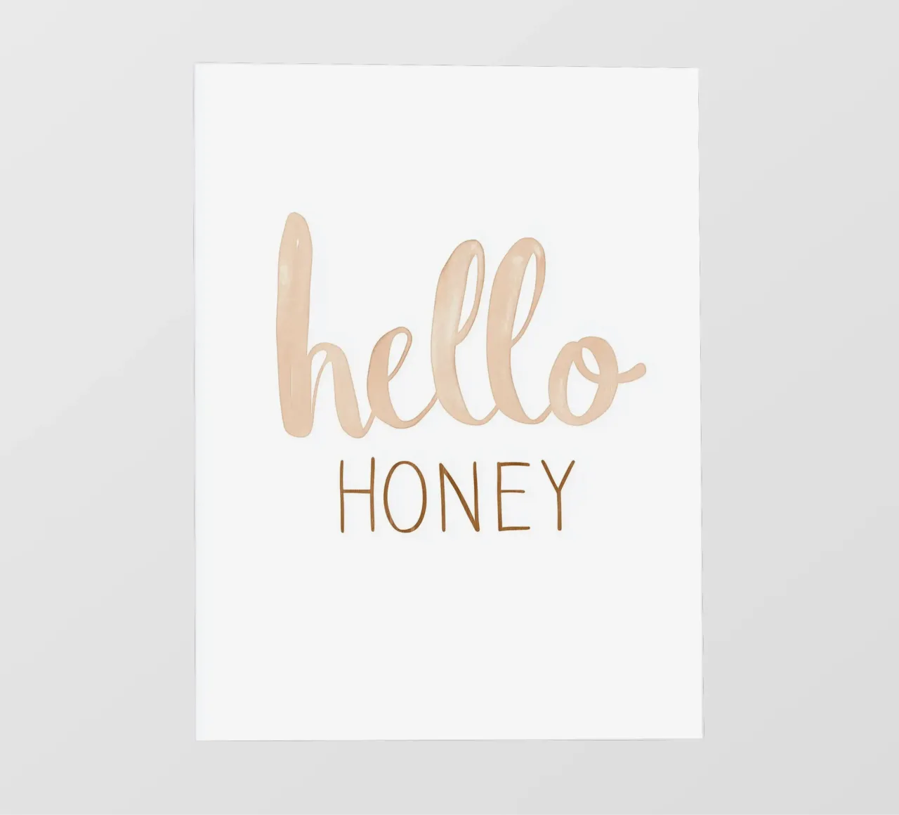 "Arte a pastello "Hello Honey telo in pvc da Carinaprint