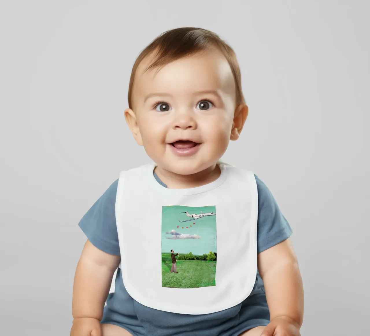 Own Your Own Plane bavaglino da Ellen Weinstein