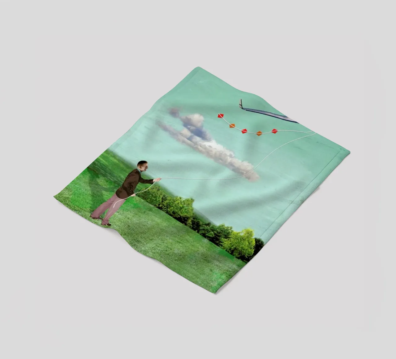 Own Your Own Plane coperta in pile da Ellen Weinstein