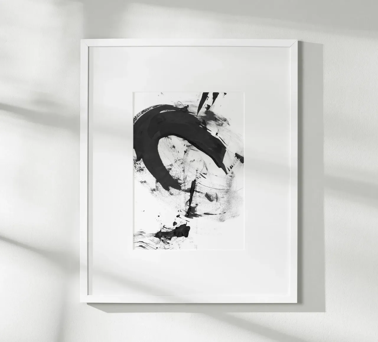 b + w strokes 6 poster da IRIS LEHNHARDT FINE ART