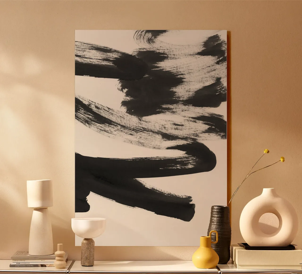 b + w strokes 5 plexiglass da IRIS LEHNHARDT FINE ART