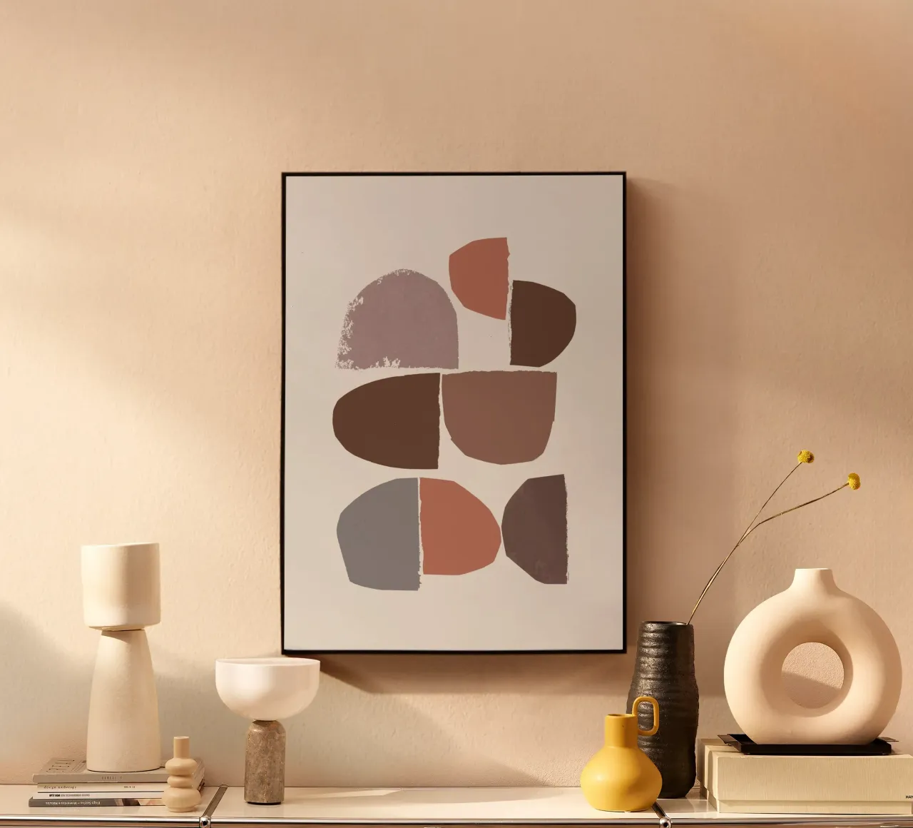 minimalist collage 6 plexiglass da IRIS LEHNHARDT FINE ART