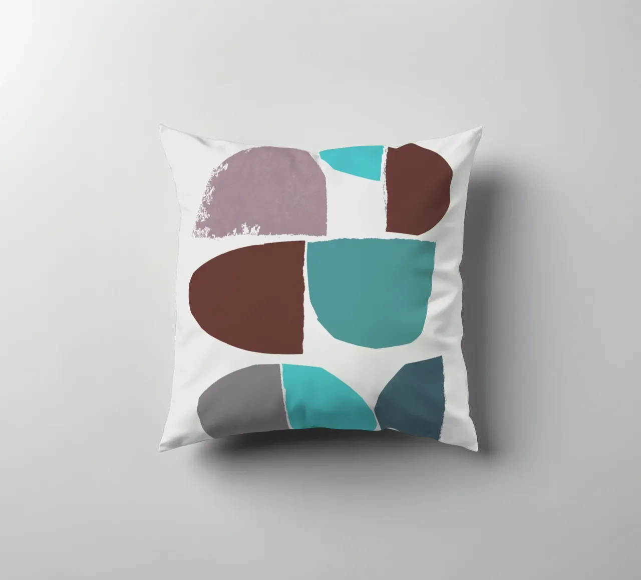 minimalist collage 6-2 decorative cushion by IRIS LEHNHARDT FINE ART