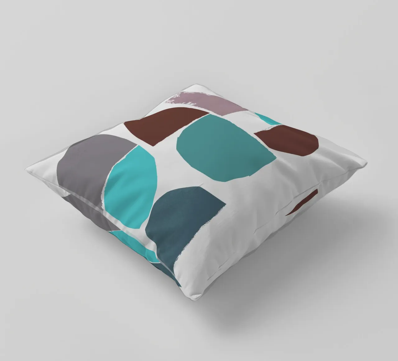 minimalist collage 6-2 decorative cushion by IRIS LEHNHARDT FINE ART