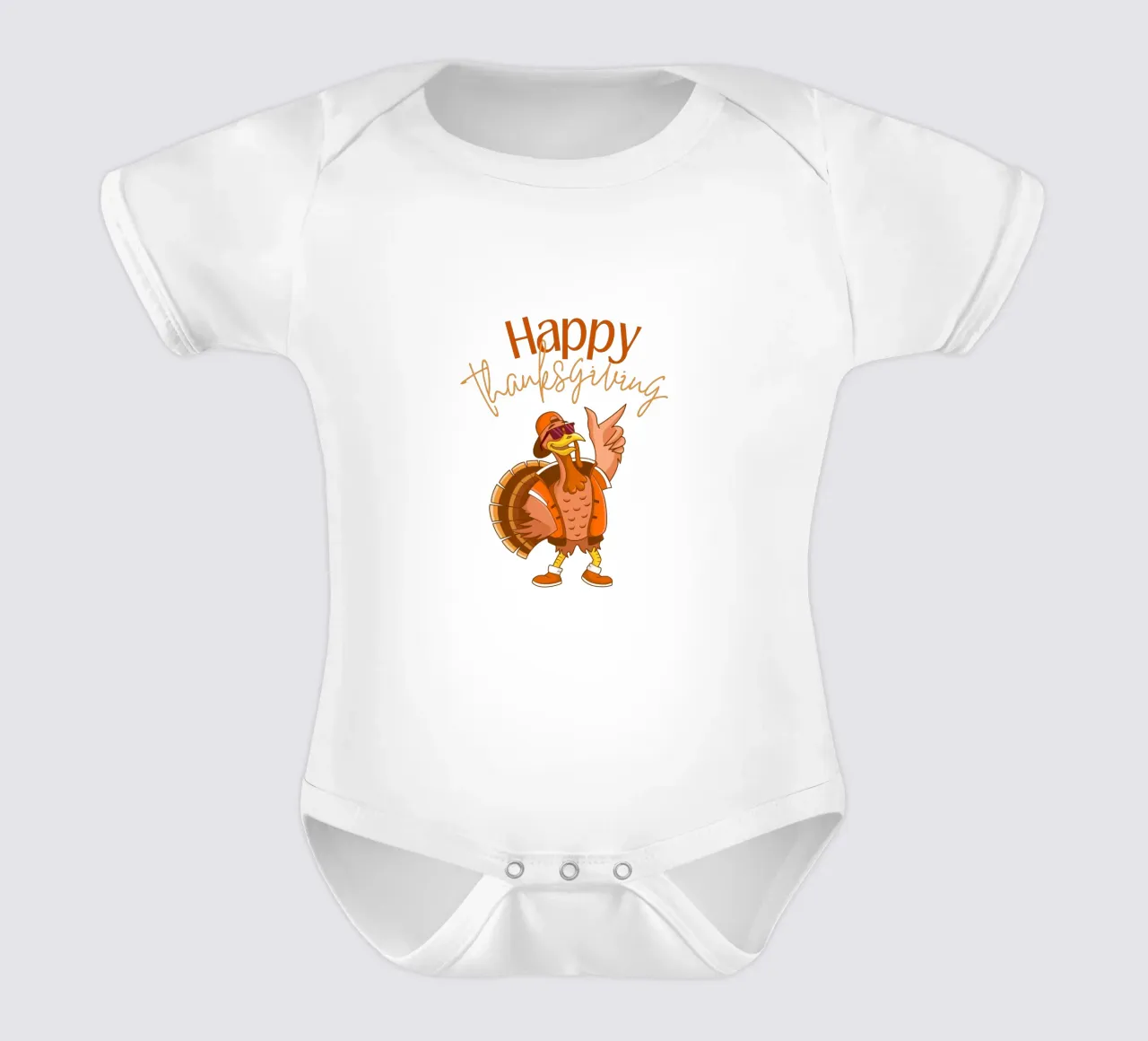 Buon Ringraziamento body neonato maniche corte da ArtDesign by KBK