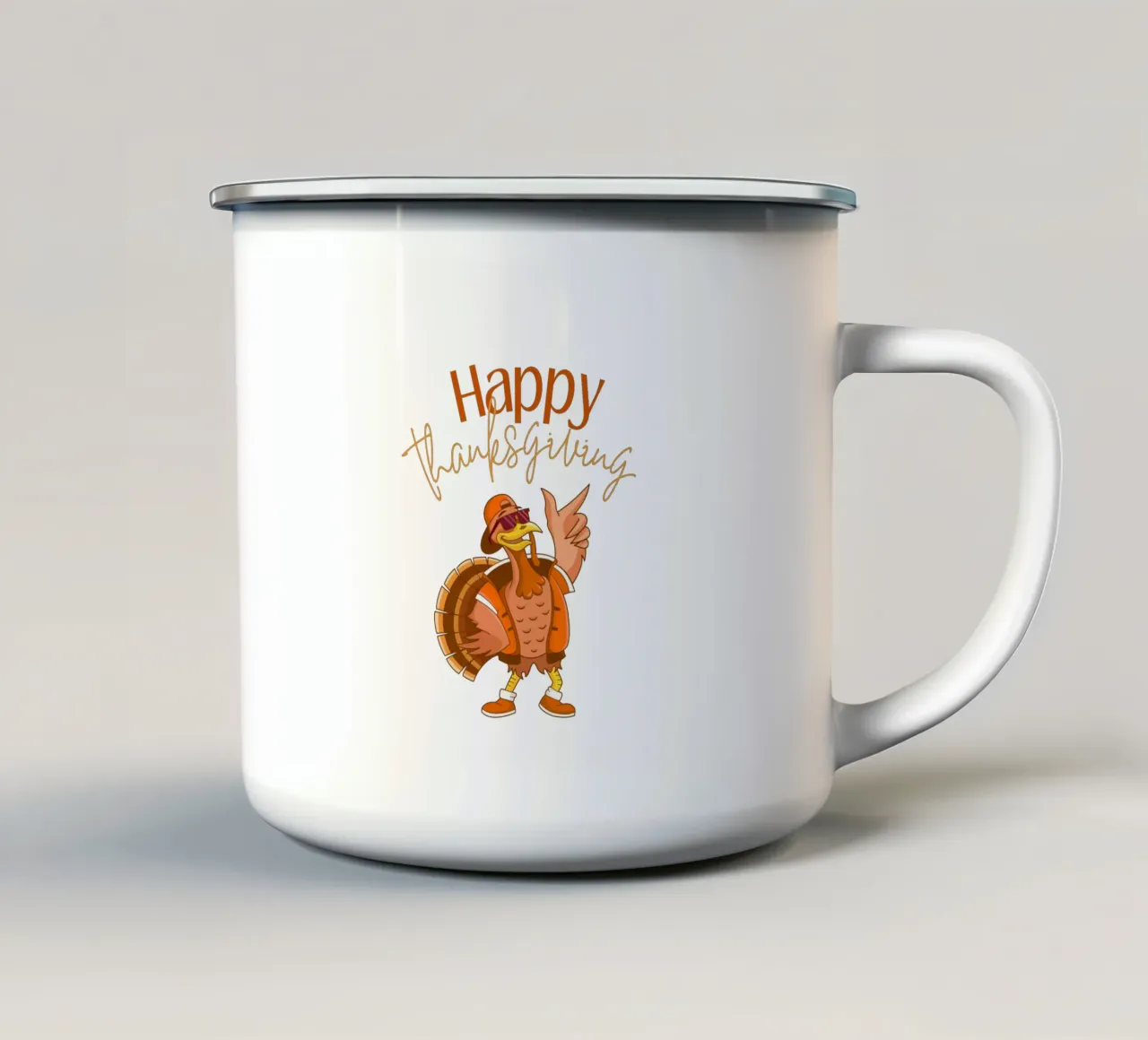 Buon Ringraziamento tazza in smalto da ArtDesign by KBK