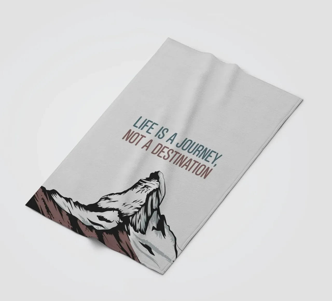Life is a journey, not a destination coperta in pile da ramosashop