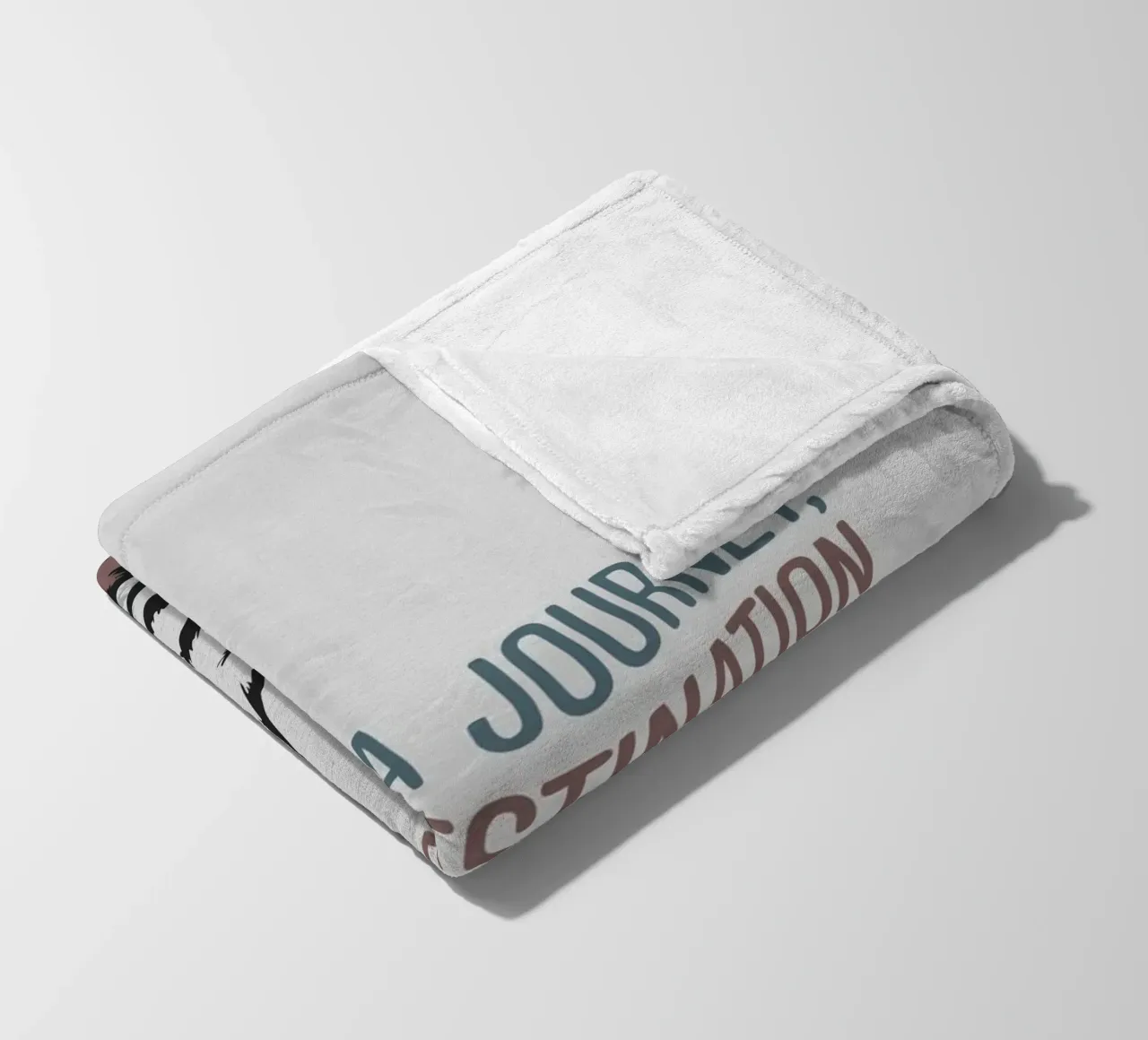 Life is a journey, not a destination coperta in pile da ramosashop