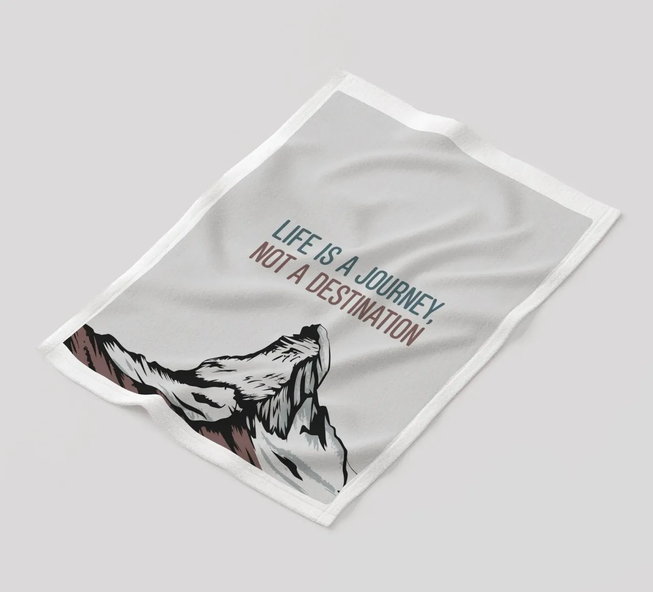 Life is a journey, not a destination coperta in pile da ramosashop
