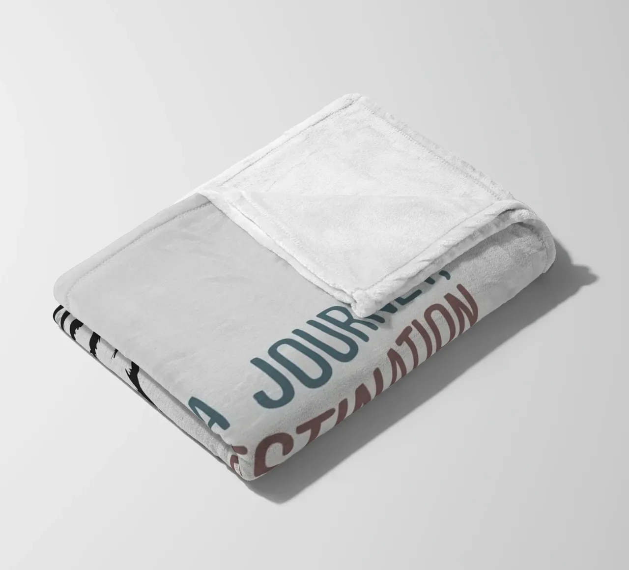 Life is a journey, not a destination coperta in pile da ramosashop