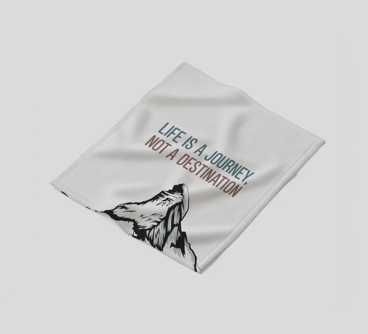 Life is a journey, not a destination coperta in pile da ramosashop