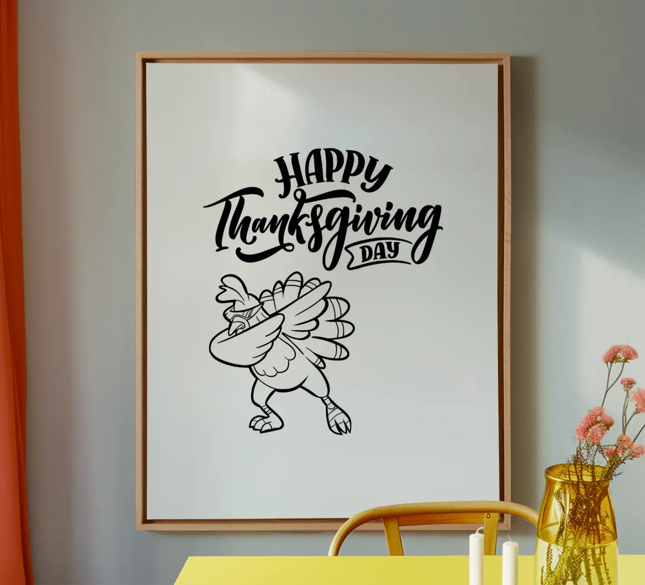 Fijne Thanksgiving canvas met Baklijst van ArtDesign by KBK