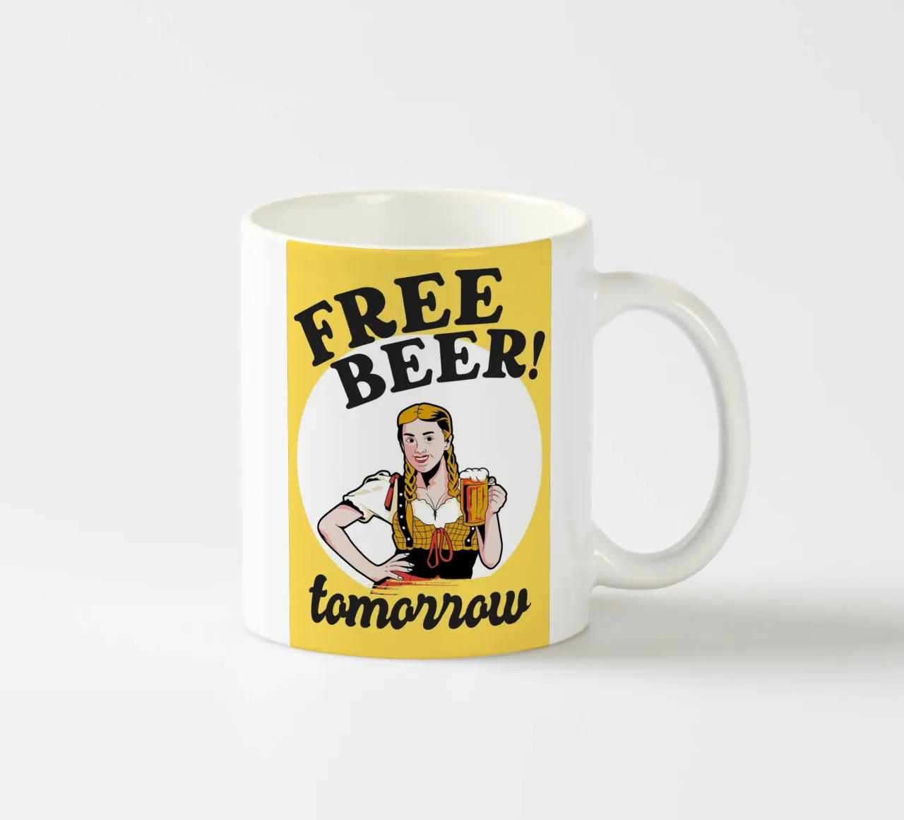 free beer tomorrow tazza in ceramica da ramosashop