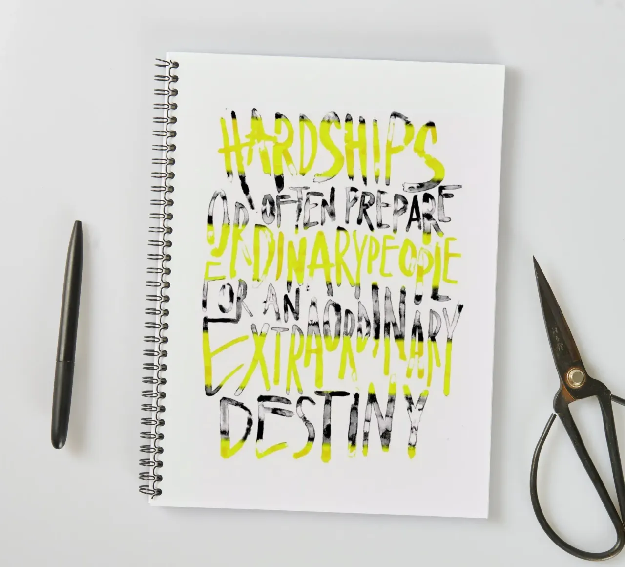 Hardships spiral notebook by Kristen Polsinelli