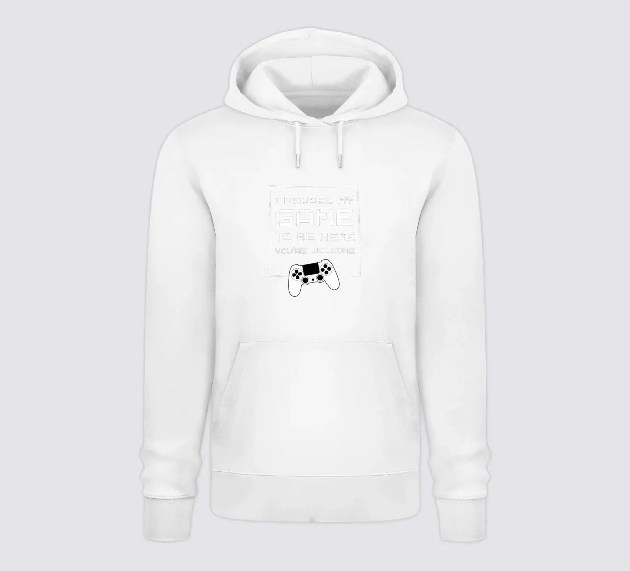 HO MESSO IN PAUSA IL MIO GIOCO PER ESSERE QUI, NON C'È DI CHE II felpa con cappuccio da ArtDesign by KBK