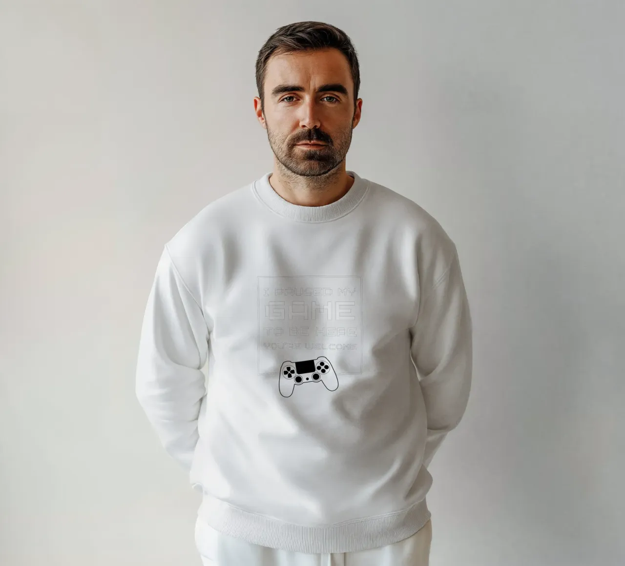 HO MESSO IN PAUSA IL MIO GIOCO PER ESSERE QUI, NON C'È DI CHE II felpa da ArtDesign by KBK