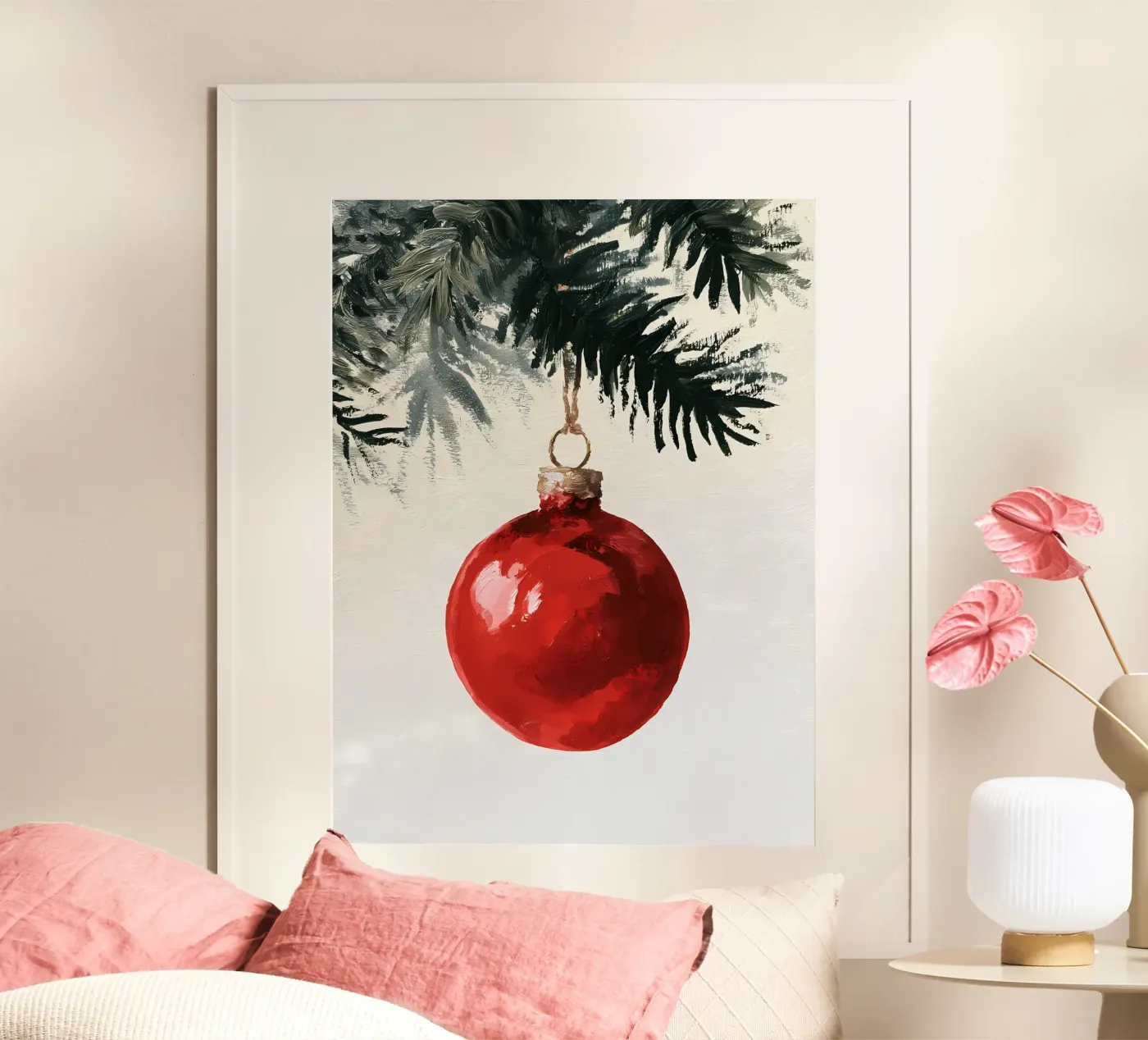 Natale rosso classico poster da michi