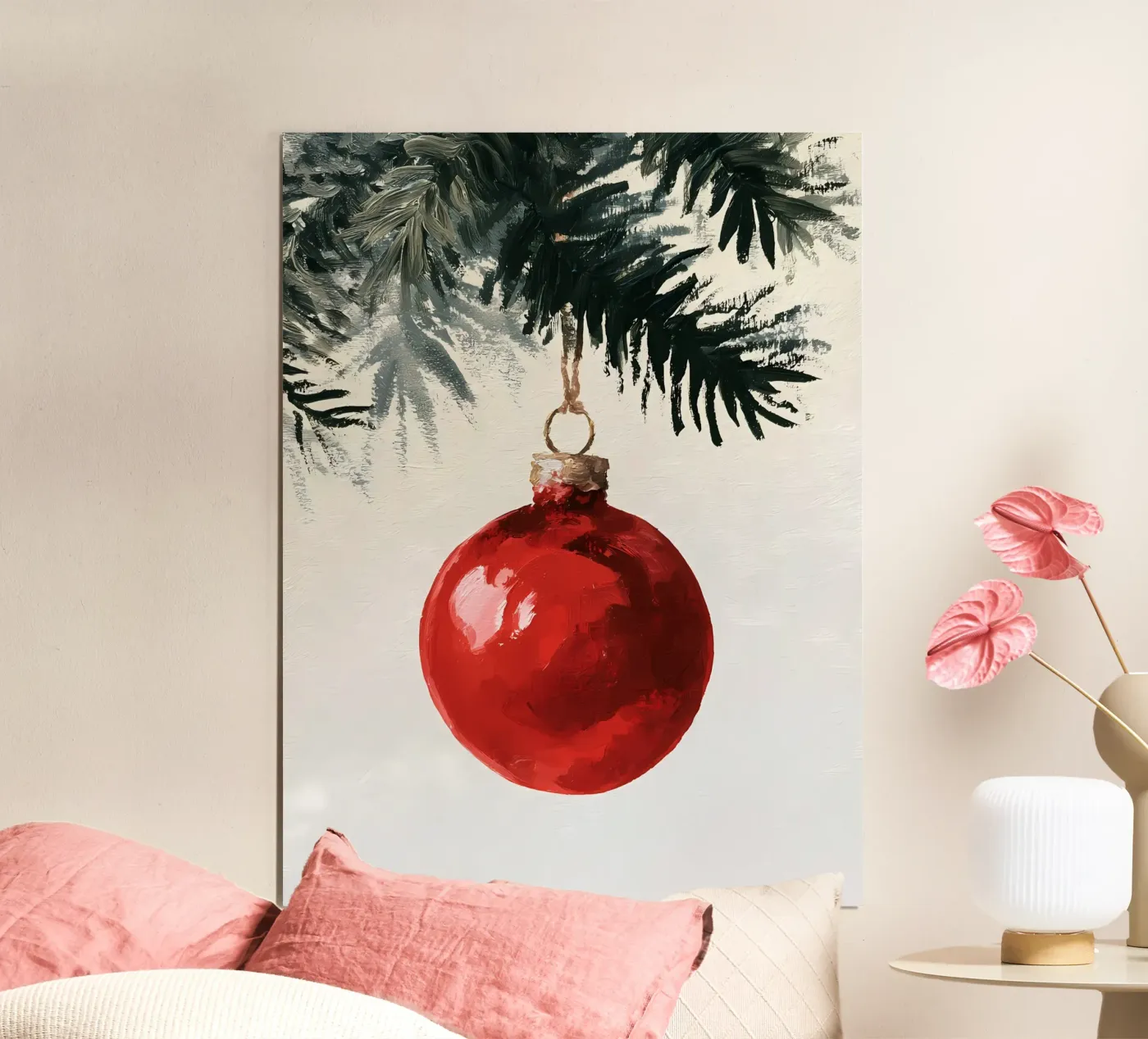Natale rosso classico poster da michi
