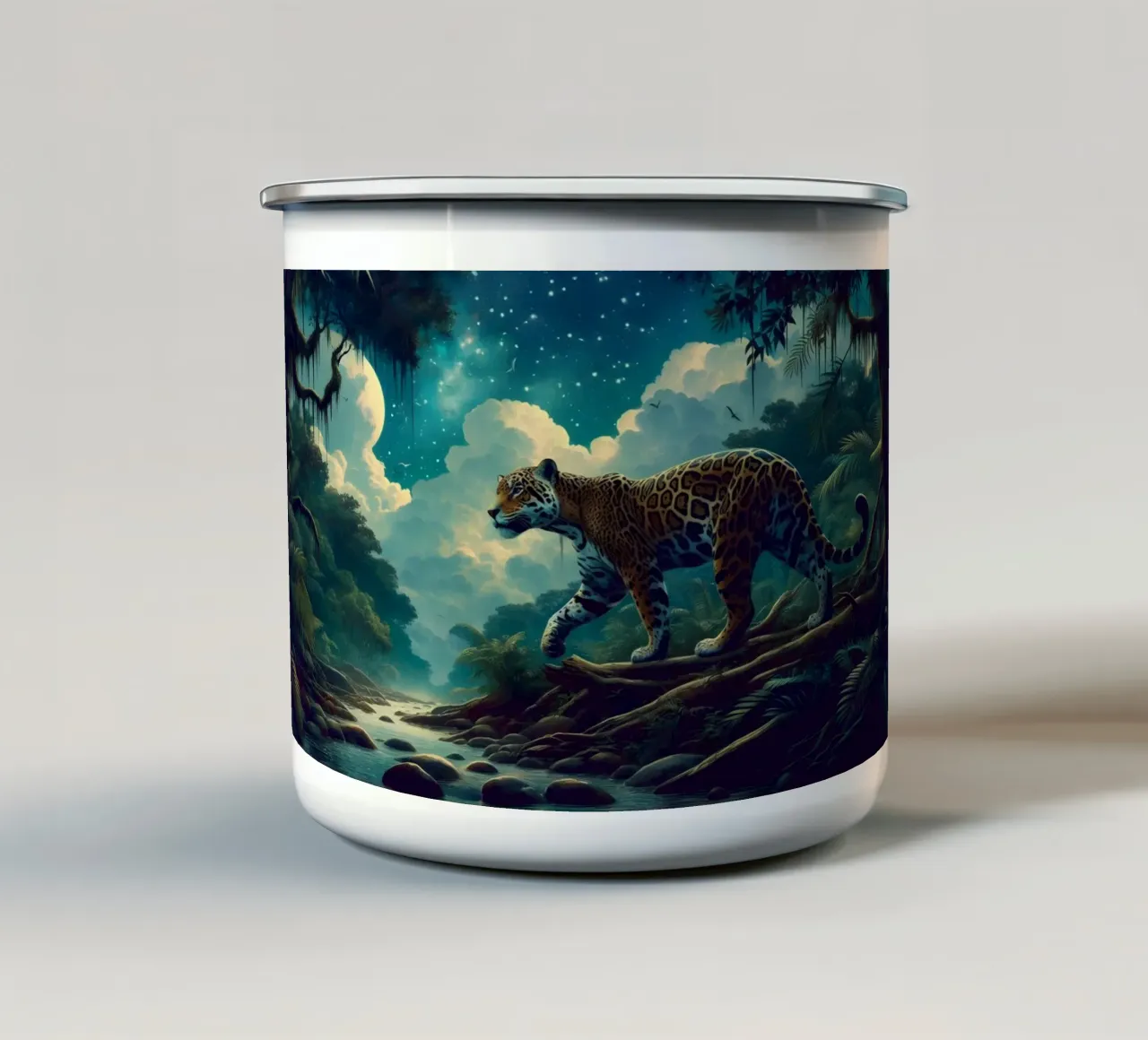 JAGUAR tazza in smalto da RUBIANT ART