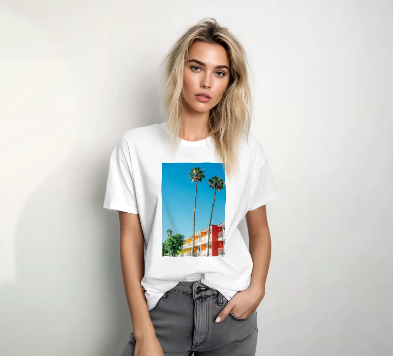 Palm Springs Trees t-shirt da patiphotography