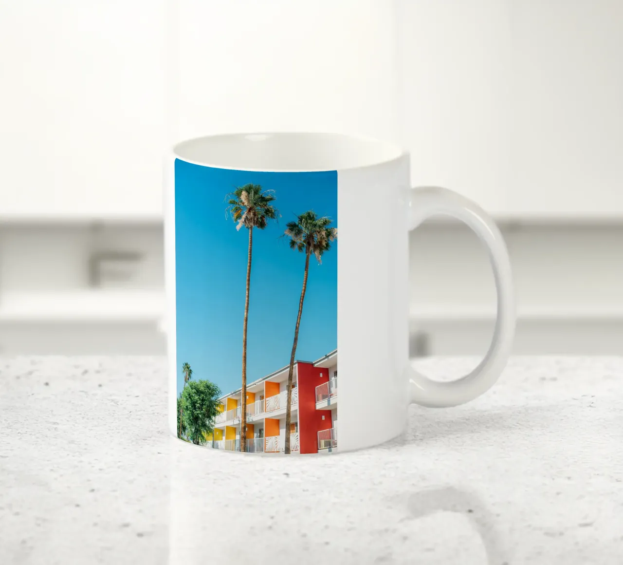 Palm Springs Trees tazza in ceramica da patiphotography