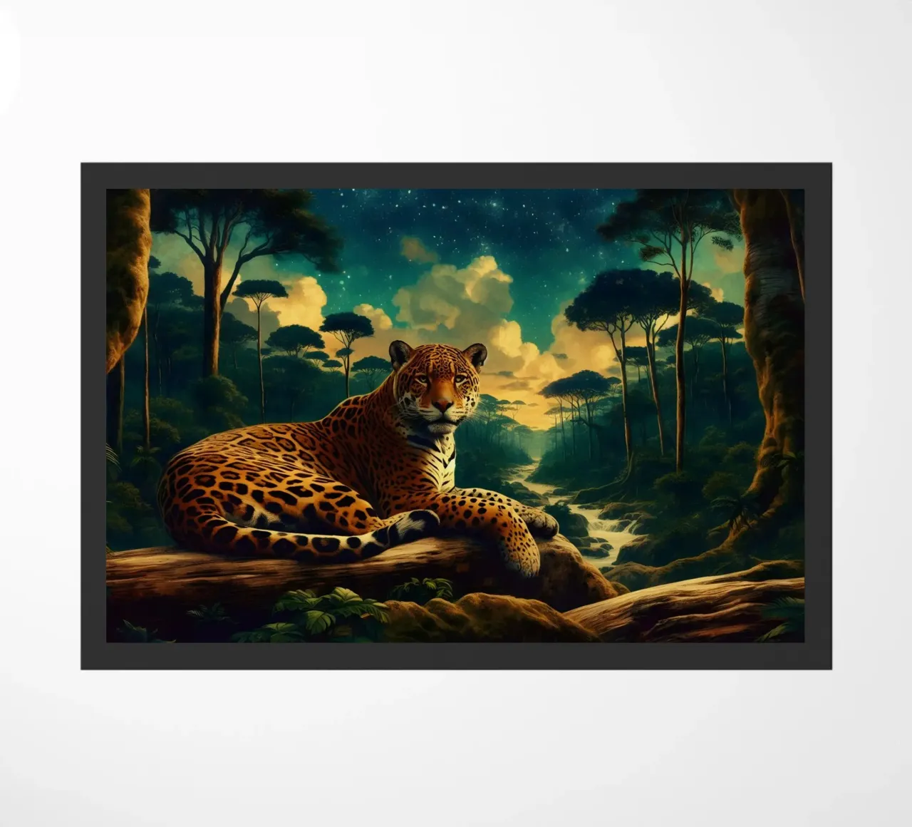 JAGUAR doormat by RUBIANT ART
