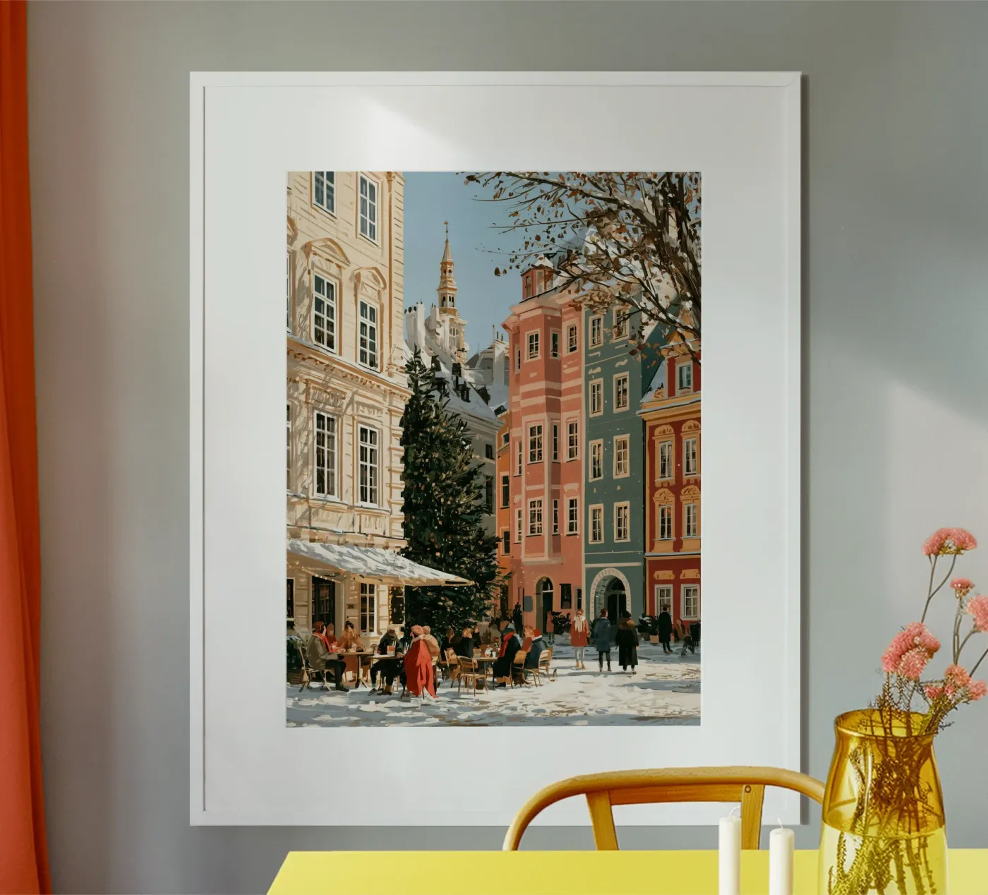 Winter Piazza poster by Bloomtheory