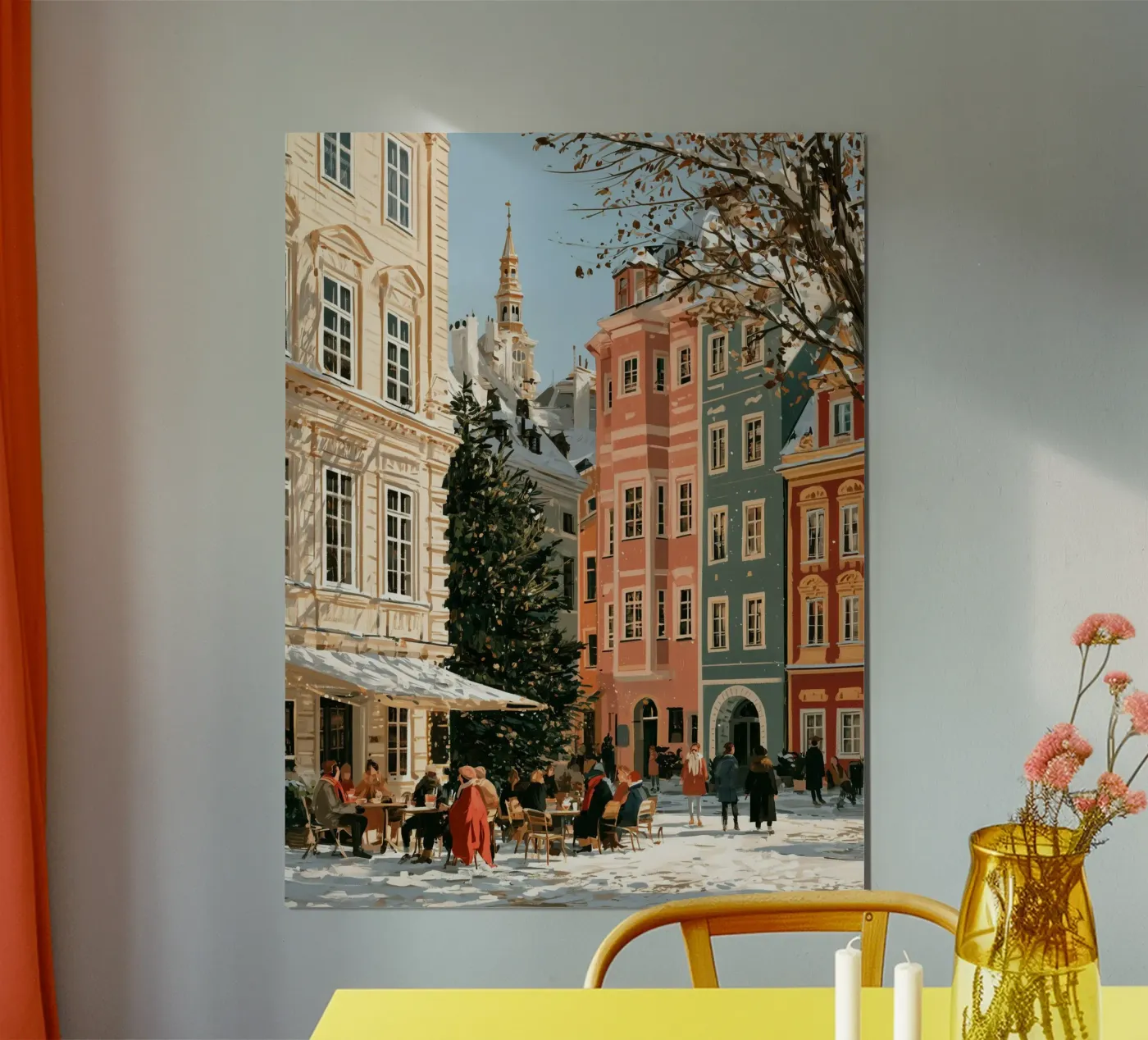 Winter Piazza poster by Bloomtheory