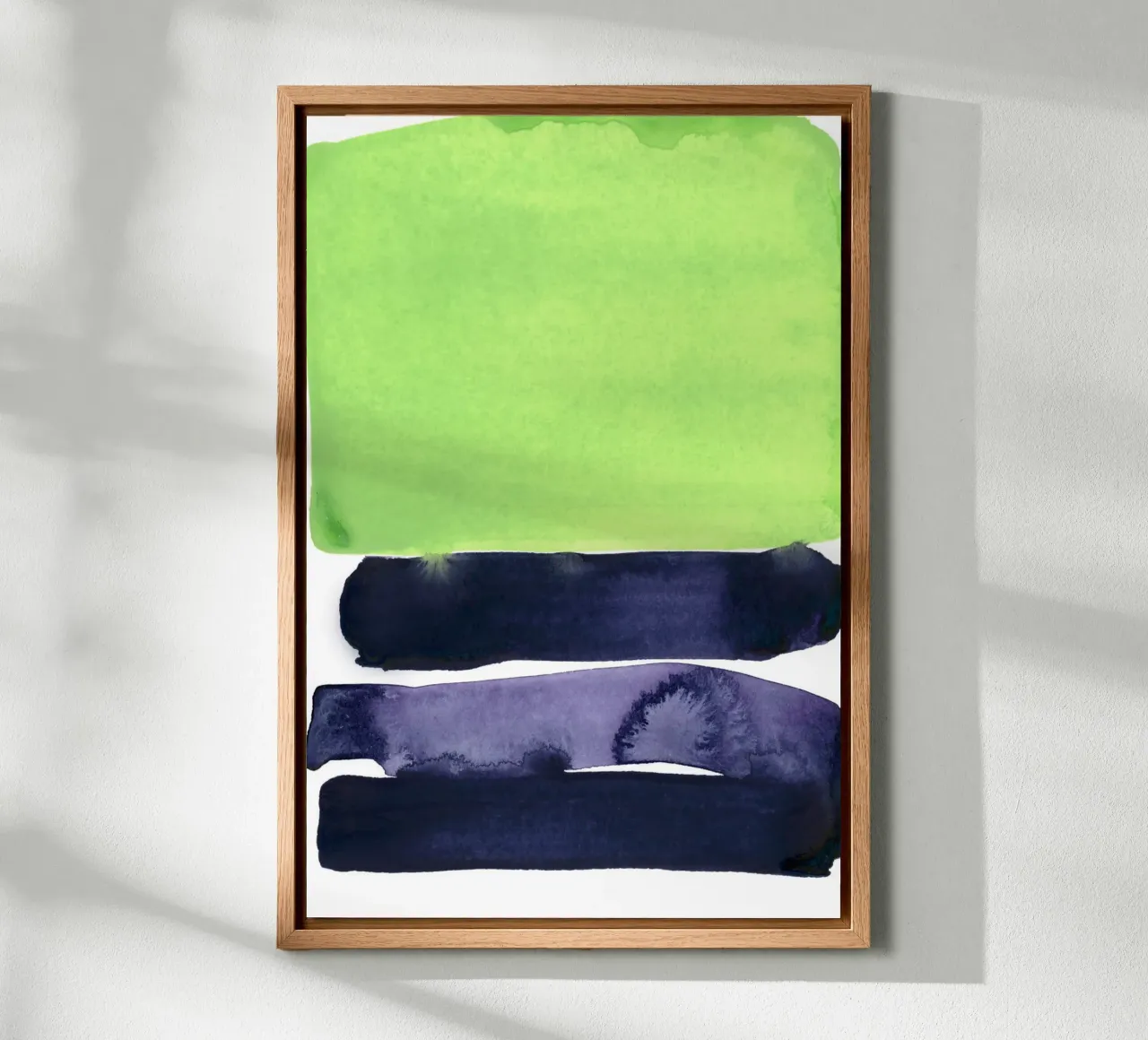 green and violett canvas by IRIS LEHNHARDT FINE ART