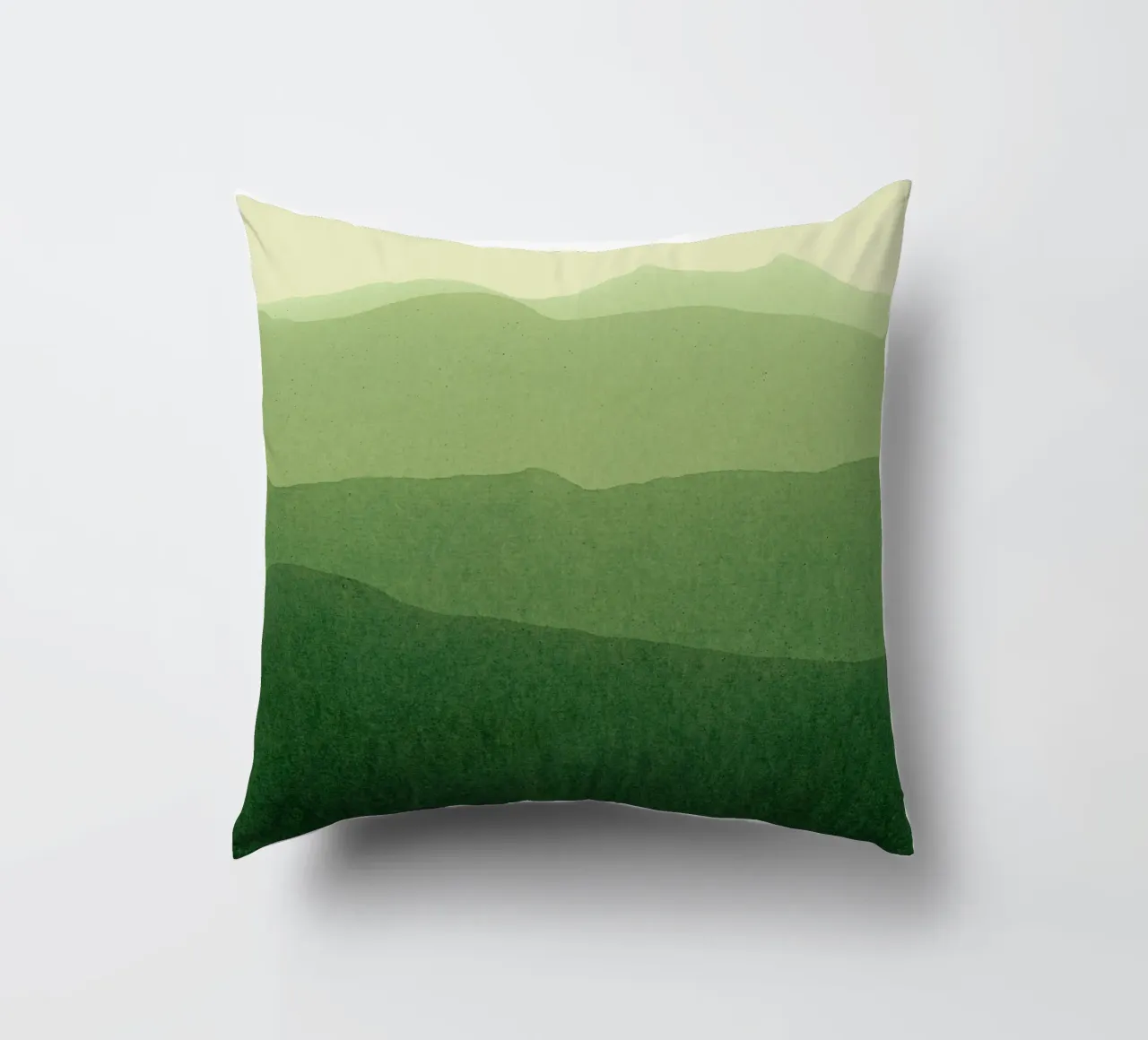 gradient landscape green cuscino da IRIS LEHNHARDT FINE ART