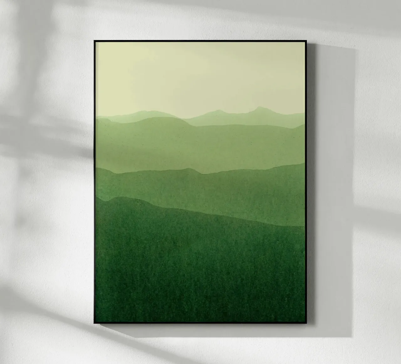 gradient landscape green plexiglass da IRIS LEHNHARDT FINE ART