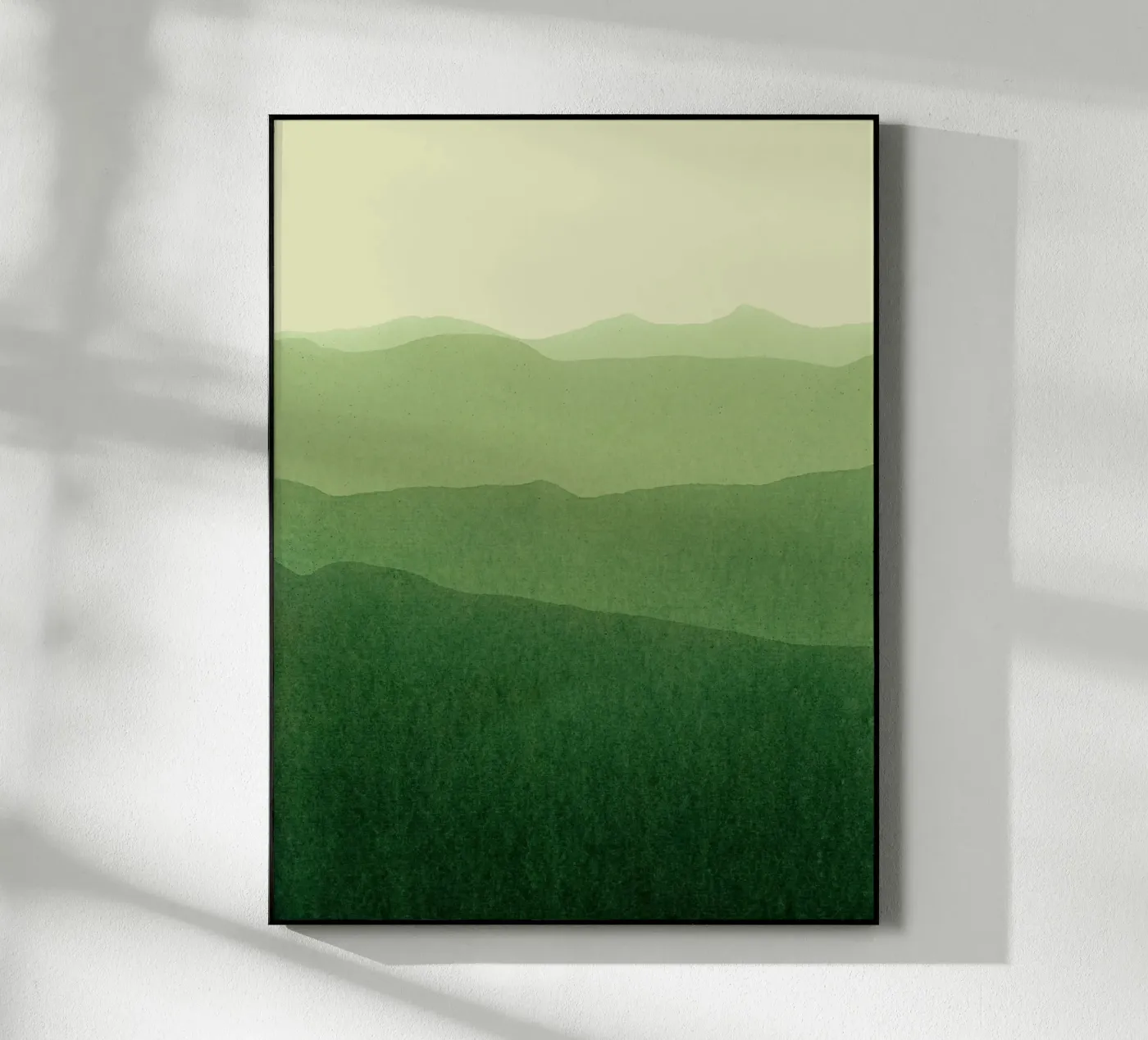 gradient landscape green plexiglas de IRIS LEHNHARDT FINE ART