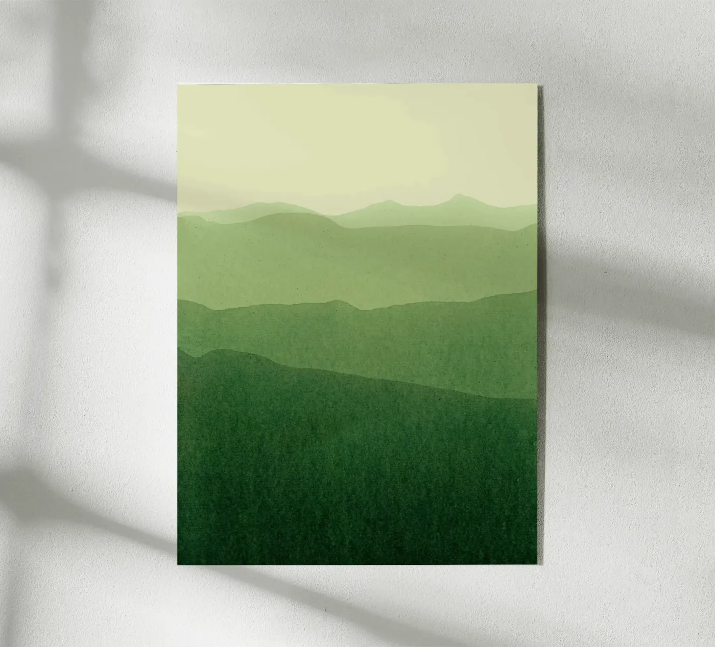 gradient landscape green plexiglass da IRIS LEHNHARDT FINE ART