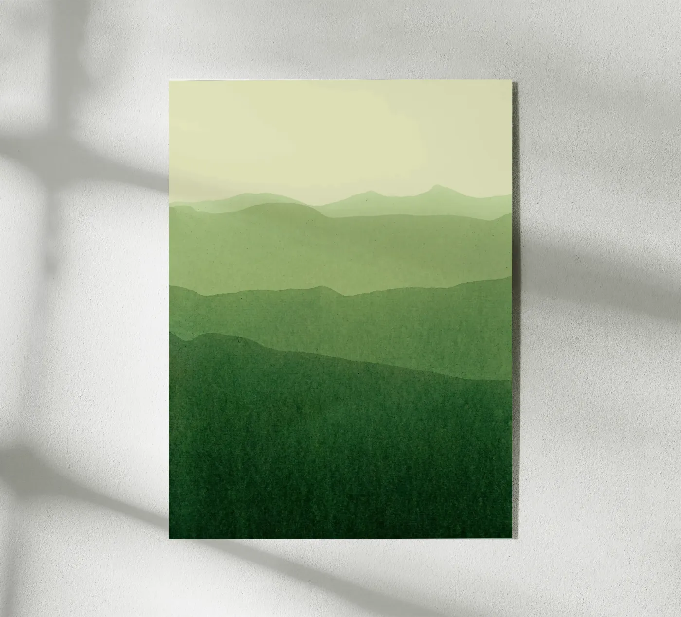 gradient landscape green plexiglas de IRIS LEHNHARDT FINE ART