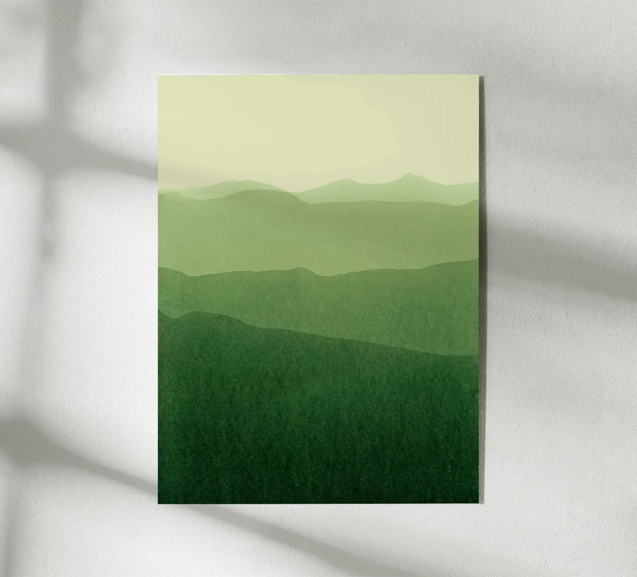 gradient landscape green plexiglass da IRIS LEHNHARDT FINE ART