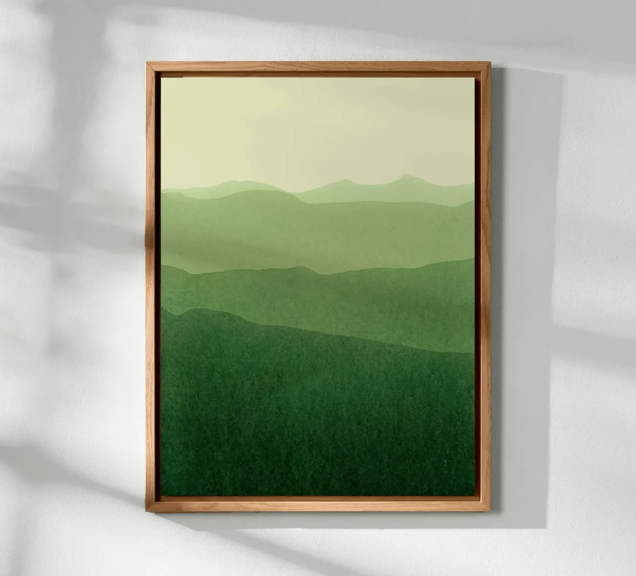 gradient landscape green alluminio dibond da IRIS LEHNHARDT FINE ART