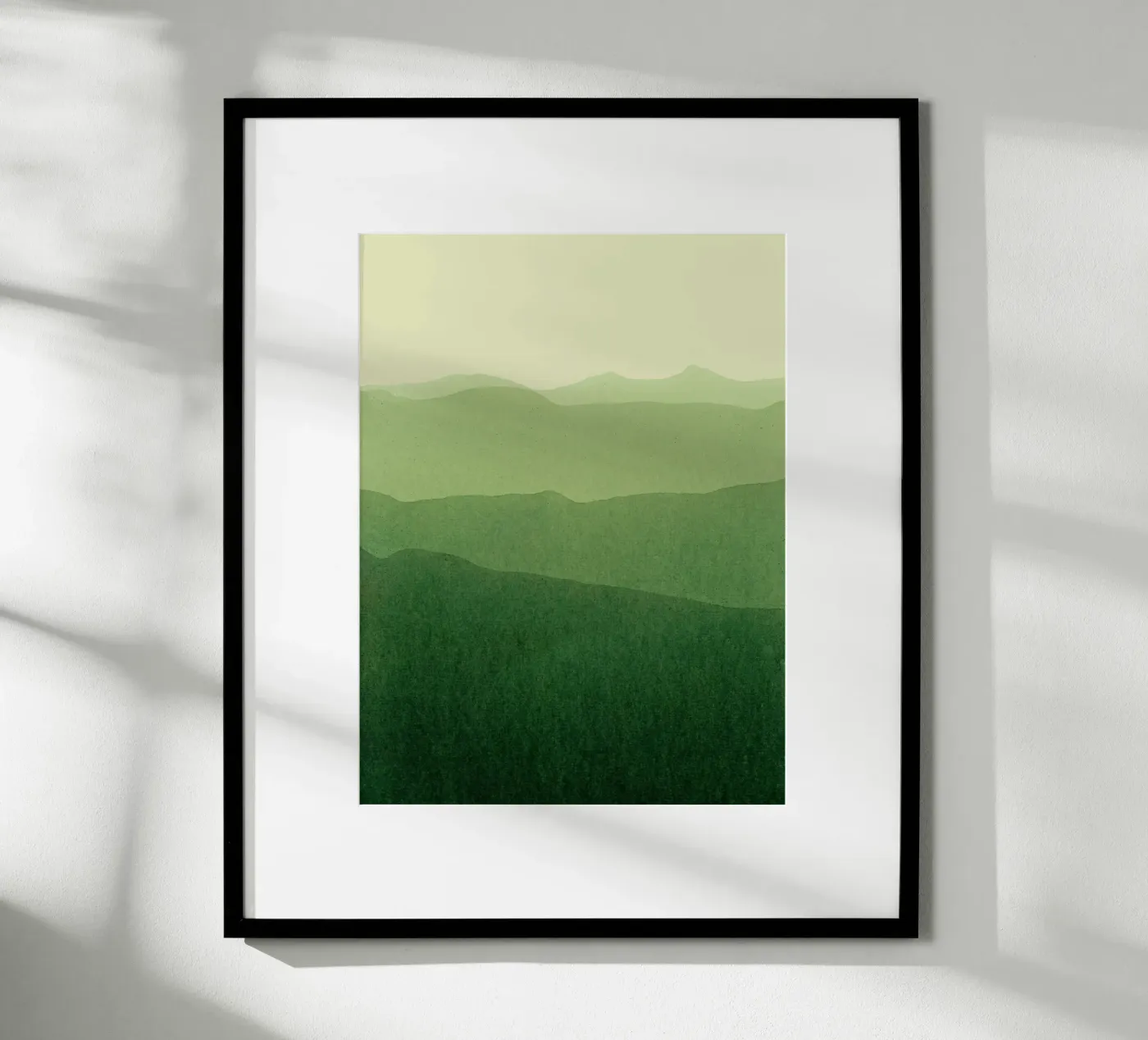 gradient landscape green poster da IRIS LEHNHARDT FINE ART
