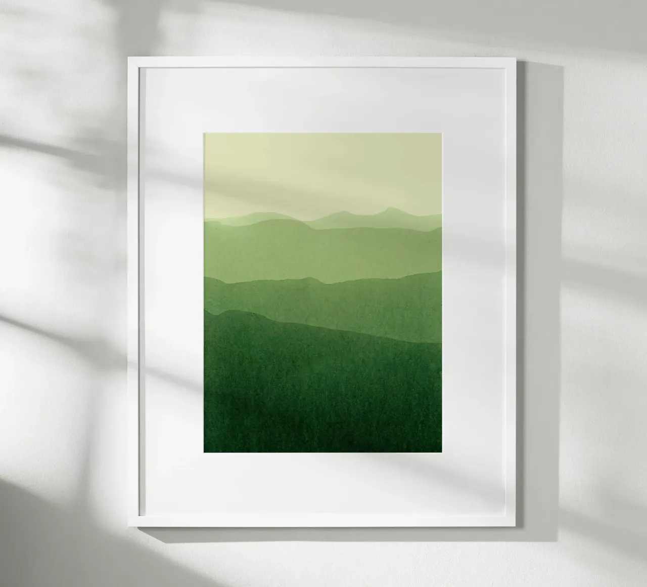 gradient landscape green poster da IRIS LEHNHARDT FINE ART